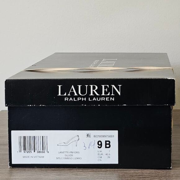 Lauren Ralph Lauren Women's Lanette Pointed Toe Pumps Size 9 Silver NWT - Picture 8 of 8